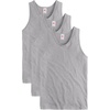 Hanes Men’s Essentials Tank Top Pack, Midweight Cotton Tanks, Sleeveless Shirts, 3-Pack(Oxford Gray)