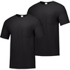 Hanes Men’s Men’s Workwear Short Sleeve Tee (2-Pack)(Black)
