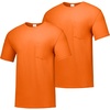 Hanes Men’s Men’s Workwear Short Sleeve Tee (2-Pack)(Safety Orange)