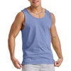 Hanes Mens Originals Tri-Blend Tank Top, Lightweight Tanks for Men, Sleeveless Tank Shirt(Deep Forte Blue Pe Heather)