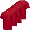 Hanes Men’s T-Shirt Pack – 4 or 6 Pack – Essential-T Crewneck Cotton T-Shirts – Everyday Men’s Clothing – Big & Tall(Deep Red)