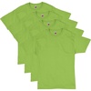 Hanes Men’s T-Shirt Pack – 4 or 6 Pack – Essential-T Crewneck Cotton T-Shirts – Everyday Men’s Clothing – Big & Tall(Lime – 4 Pack)