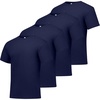 Hanes Men’s T-Shirt Pack – 4 or 6 Pack – Essential-T Crewneck Cotton T-Shirts – Everyday Men’s Clothing – Big & Tall(Navy)
