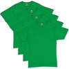 Hanes Men’s T-Shirt Pack – 4 or 6 Pack – Essential-T Crewneck Cotton T-Shirts – Everyday Men’s Clothing – Big & Tall(Shamrock Green – 4 Pack)