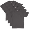 Hanes Men’s T-Shirt Pack – 4 or 6 Pack – Essential-T Crewneck Cotton T-Shirts – Everyday Men’s Clothing – Big & Tall(Smoke Gray – 4 Pack)