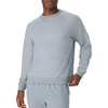 Hanes Originals Men’s French Terry Sweatshirt, Tri-Blend Crewneck Sweatshirt for Men(Concrete Pe Heather)