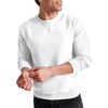 Hanes Originals Men’s French Terry Sweatshirt, Tri-Blend Crewneck Sweatshirt for Men(White)