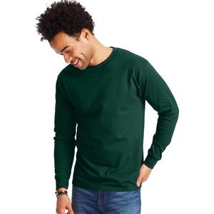 Hanes Men’s Beefy Long Sleeve Shirt, 1 or 2 Pack(Deep Forest – 2 Pack)