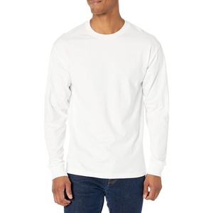 Hanes Men’s Beefy Long Sleeve Shirt, 1 or 2 Pack(White – 2 Pack)