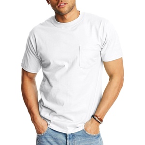 Hanes Men’s Beefy-t Pocket, Heavyweight Cotton Pocket Tee for Men, Full-Cut T-Shirt, 1 Or 2 Pack(White – 1 Pack)