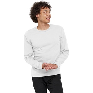 Hanes Men’s Essentials Long-Sleeve T-Shirt, Crewneck Cotton T-Shirts for Men, 2-Pack(White – 4 Pack)