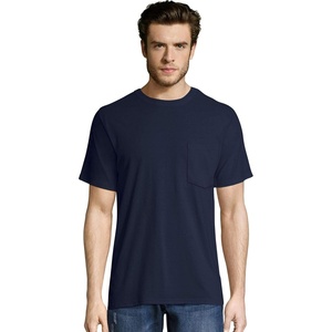 Hanes Men’s Men’s Workwear Short Sleeve Tee (2-Pack)(Navy)