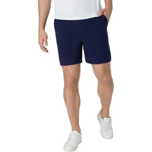 Hanes Men’s Originals Cotton Pockets, Pull-on Jersey Gym Shorts, 7″(Athletic Navy)