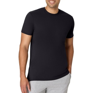 Hanes Men’s Originals Lightweight T-Shirt, Crewneck T-Shirts for Men, Tri-Blend Tee(Black)