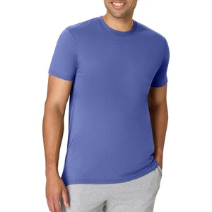 Hanes Men’s Originals Lightweight T-Shirt, Crewneck T-Shirts for Men, Tri-Blend Tee(Royal Triblend)