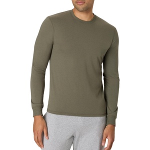 Hanes Men’s Originals Long Sleeve T-Shirt, Lightweight Tri-Blend Jersey Tee for Men(Fatigue Green)