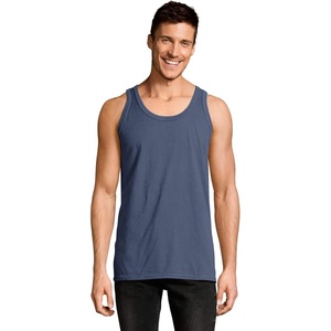 Hanes Mens Originals Tri-Blend Tank Top, Lightweight Tanks for Men, Sleeveless Tank Shirt(Saltwater)