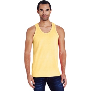 Hanes Mens Originals Tri-Blend Tank Top, Lightweight Tanks for Men, Sleeveless Tank Shirt(Summer Squash Yellow)