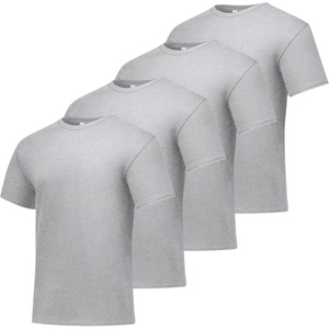 Hanes Men’s T-Shirt Pack – 4 or 6 Pack – Essential-T Crewneck Cotton T-Shirts – Everyday Men’s Clothing – Big & Tall(Ash)
