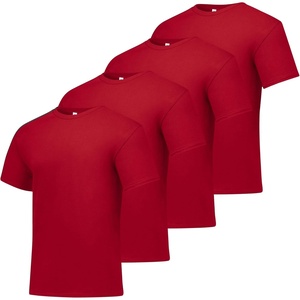 Hanes Men’s T-Shirt Pack – 4 or 6 Pack – Essential-T Crewneck Cotton T-Shirts – Everyday Men’s Clothing – Big & Tall(Deep Red)