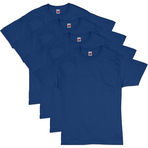 Hanes Men’s T-Shirt Pack – 4 or 6 Pack – Essential-T Crewneck Cotton T-Shirts – Everyday Men’s Clothing – Big & Tall(Deep Royal – 4 Pack)