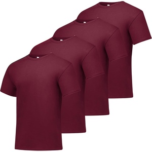 Hanes Men’s T-Shirt Pack – 4 or 6 Pack – Essential-T Crewneck Cotton T-Shirts – Everyday Men’s Clothing – Big & Tall(Maroon)