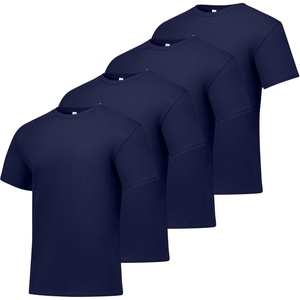 Hanes Men’s T-Shirt Pack – 4 or 6 Pack – Essential-T Crewneck Cotton T-Shirts – Everyday Men’s Clothing – Big & Tall(Navy)
