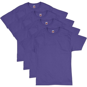 Hanes Men’s T-Shirt Pack – 4 or 6 Pack – Essential-T Crewneck Cotton T-Shirts – Everyday Men’s Clothing – Big & Tall(Purple – 4 Pack)