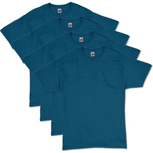 Hanes Men’s T-Shirt Pack – 4 or 6 Pack – Essential-T Crewneck Cotton T-Shirts – Everyday Men’s Clothing – Big & Tall(Sapphire – 4 Pack)