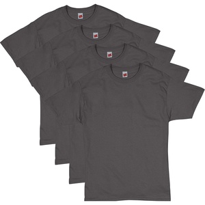 Hanes Men’s T-Shirt Pack – 4 or 6 Pack – Essential-T Crewneck Cotton T-Shirts – Everyday Men’s Clothing – Big & Tall(Smoke Gray – 4 Pack)