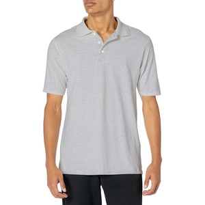 Hanes mens X-temp Performance Polo, Cotton Blend Sport Shirt for Men With Odor Control(Light Steel)