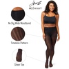 Hanes EcoSmart Openwork Stripe Women’s Fashion Tights, Control Top, Sheer Toe, Black
