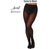 Hanes EcoSmart Womens Opaque Tights, Same to Waist, Sheer Toe, Black