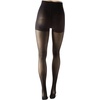 Hanes Script Women’s Fashion Diamond Compression Tights for Leg Support, Control Top, Sheer Toe, Black